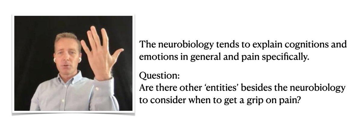edwinderaaij's tweet photo. Dear @MH_DK 
You beautifully replied at #eficvirtualpainsummit  to my answer on pointing out that nociception (the thumb) is 'just' a part of how to view pain. But it is the part that we can research. 
Any thoughts on what the other fingers represent in understanding pain? https://t.co/xHBwc7oCSk