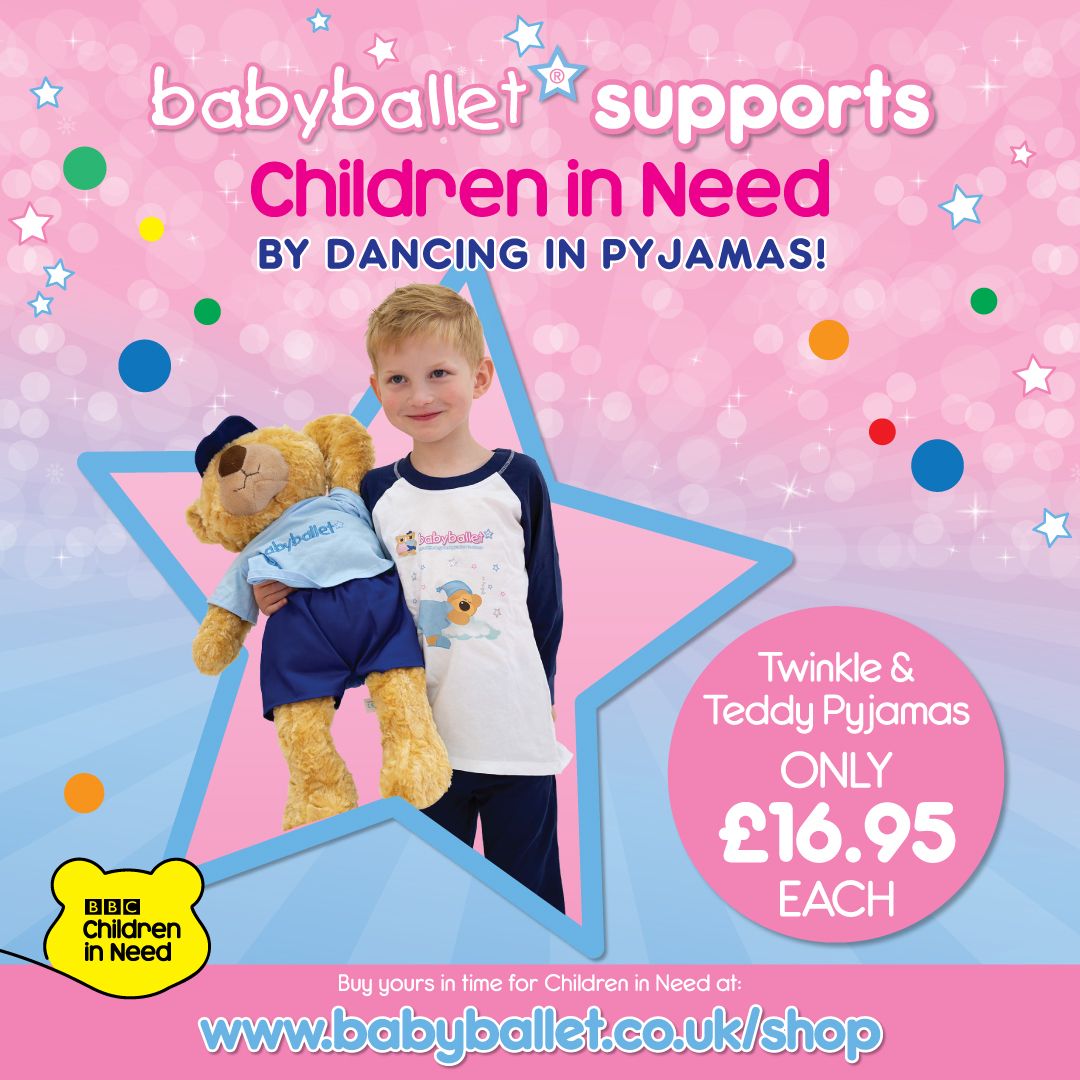 babyballet's tweet photo. Has your little star got their PJ's at the ready? Just 3 days until #babyballetpjday when we're FUNdraising for BBC Children in Need! 😃  
https://t.co/kJLqrYQhiM
#babyballet #CIN #CIN2020 #ChildrenInNeed https://t.co/4GLhHZqNBK
