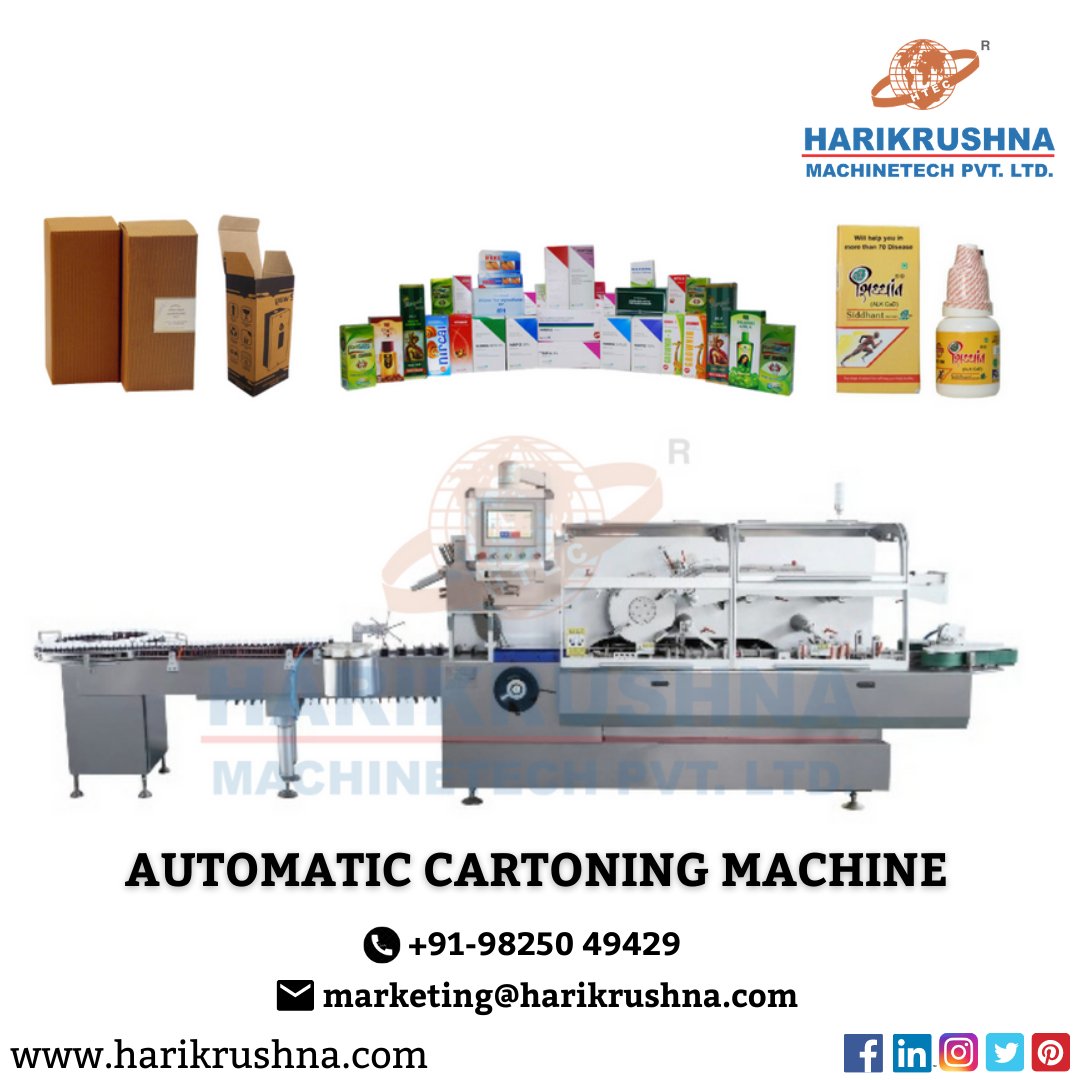 hmplgroup's tweet photo. Automatic Cartoning Machine
Contact us:- marketing@harikrushna.com
For more info visit our site: - https://t.co/DVIdKAn39V
#Automaticcartoningmachine #cartoningmachine #cartonpackingmachine #cartoningmachine #cartoningmachine #caroningpackmachineinindia #machineryfactory https://t.co/G4NgNa1cyj