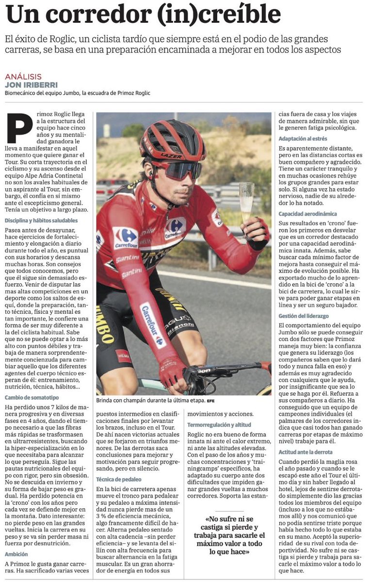 amantes_cycling's tweet photo. Análisis IMPRESCINDIBLE para conocer mejor las claves del éxito de Primoz Roglic. https://t.co/211KhBQonF