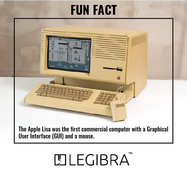 legibra's tweet photo. Before The Apple Lisa, all computers were text-based, meaning you had to type out commands from a keyboard.

The name “Lisa” stands for “Logical Integrated Software Architecture”.
Lisa was also the name of Steve Job’s daughter.
#funfactstuesday #funfactswithlegibra https://t.co/jCwaosAYP8