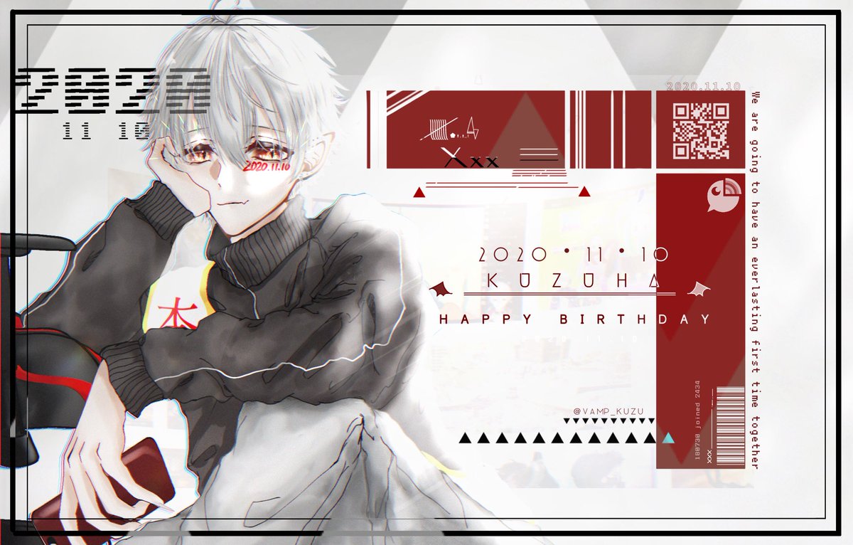 「2020.11.10」
 #葛葉誕生祭2020  #kuzuart 