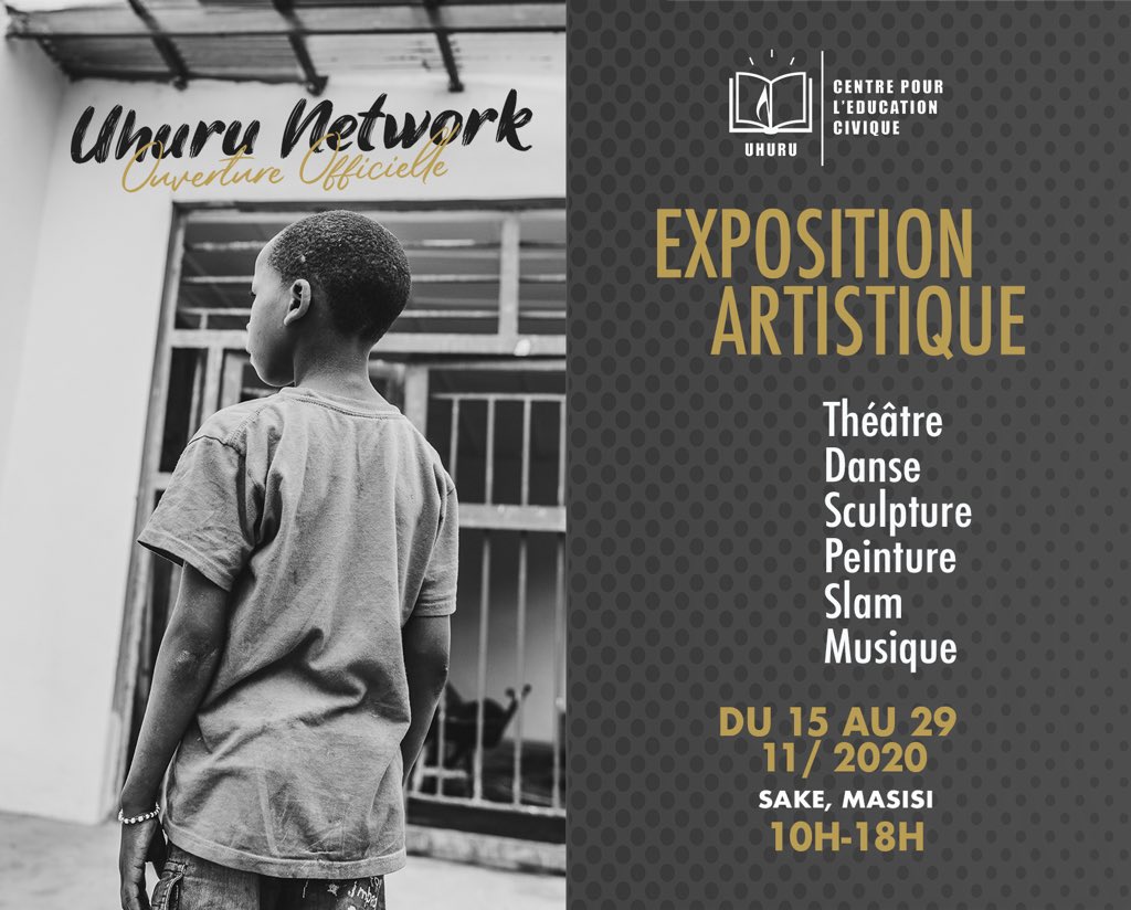 Uhuruknowledge's tweet photo. Après une série d'activités, nous ouvrons officiellement les portes de Uhuru Knowledge avec l'exposition artistique « #UhuruNetwork ». Un pont entre les jeunes et artistes de Goma et de Masisi. 

Promouvoir les talents, favoriser pleinement les échanges.
#UhuruKnowledge https://t.co/XIk31vwu0I