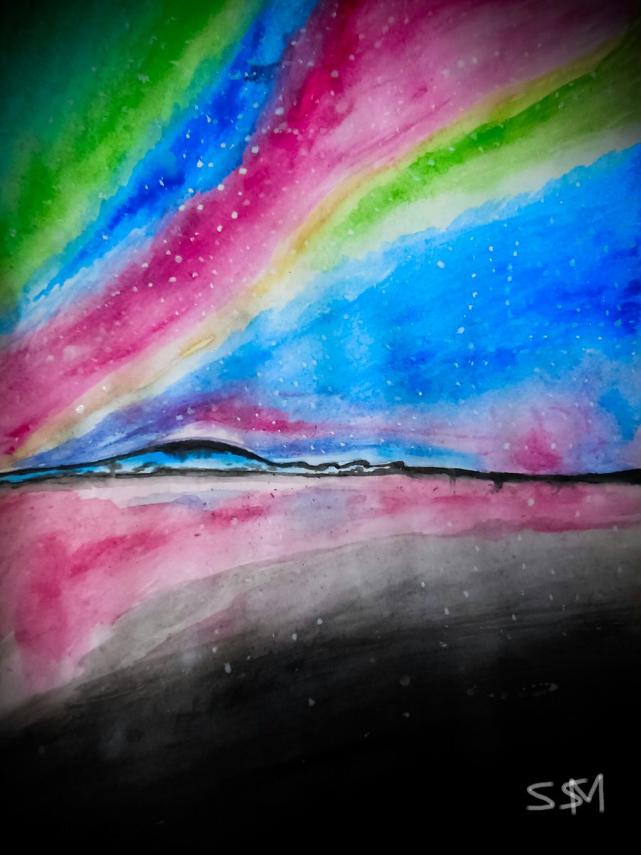 imsinghsudipto's tweet photo. Dream 18/50-Paint Aurora Borealis-COMPLETED
Our Sushant wanted to paint this,so i did.
I believe he'll be haapy to see that his dreams are coming alive.🎨💥🌌🔱
@itsSSR @shwetasinghkirt @smitaparikh2 @nilotpalm3
#DreamsOfSSR
#SushantSinghRajput
#AuroraBorealis
#GodIsWithUs https://t.co/VnoVVGhtTX