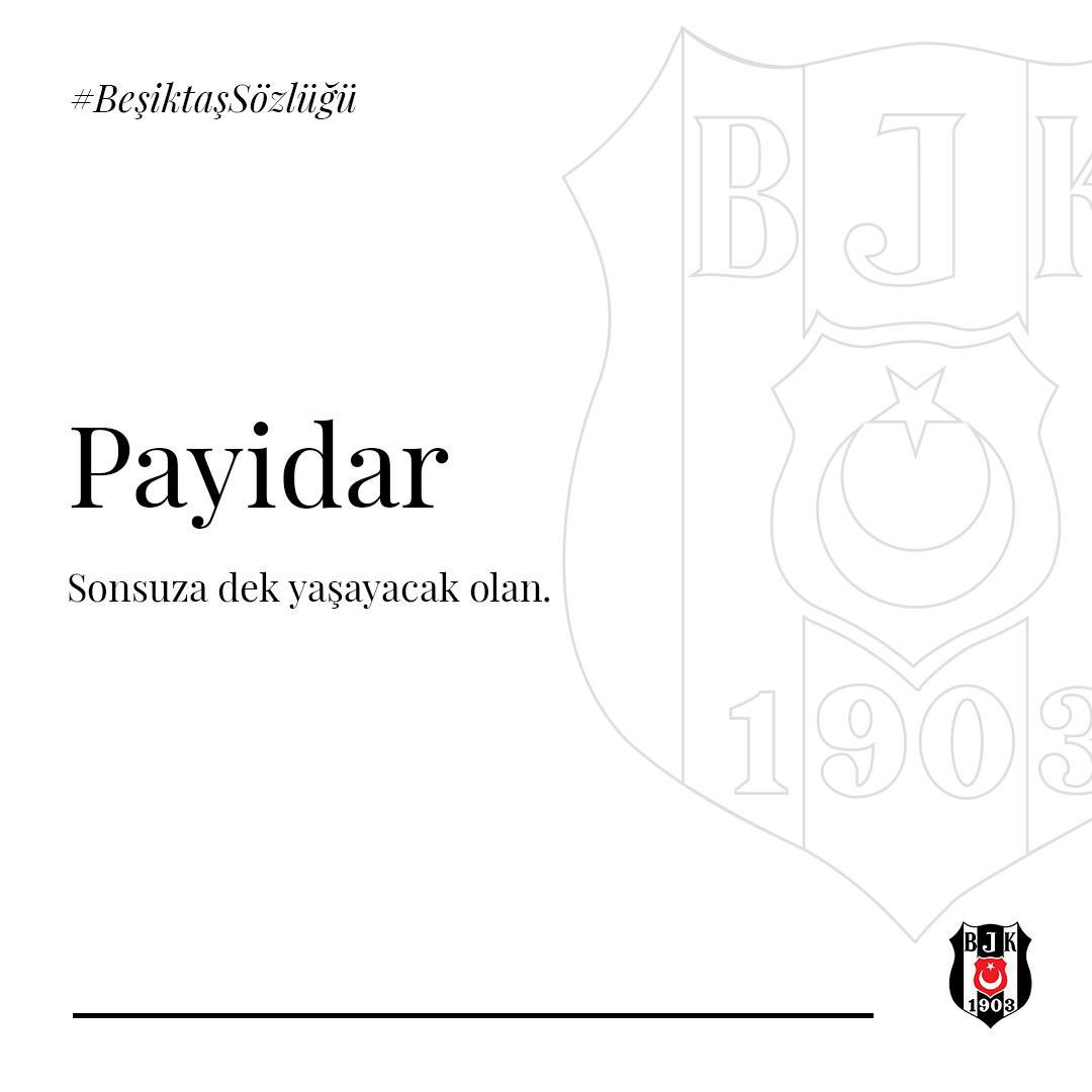 Besiktas's tweet photo. #BeşiktaşSözlüğü - 22

Payidar.

Sonsuza dek yaşayacak olan. https://t.co/hHTRimlGSD
