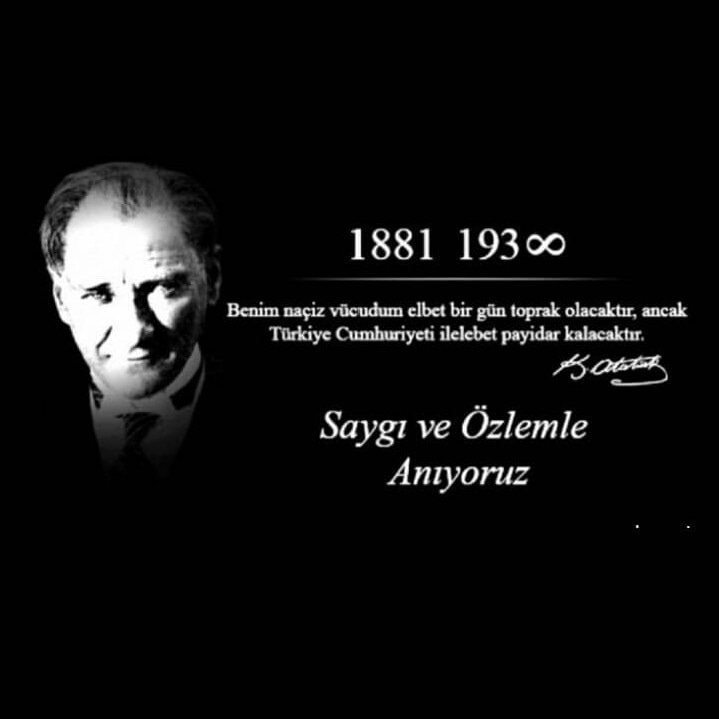 micannurcan's tweet photo. ♾♾♾
...
...
"Saygıdeğer gençler, hayat, mücadeleden ibarettir. Bundan dolayı hayatta yalnız iki şey vardır. Galip olmak, mağlûp olmak. Size, Türk gençliğine bıraktığımız vicdani emanet, yalnız ve daima galip olmaktır ve eminim daima galip olacaksınız."  M. K. Atatürk
#10Kasım https://t.co/ujMJTxDm1i