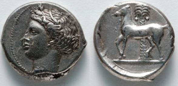 mekurilov's tweet photo. #Silver #Tetradrachm, ca. 380 BCE. #Sicily / #MagnaGr. Diam. 2,5cm🏛️CMA, Gift of the John Huntington Art &amp; Polytechnic Trust, 1917.980 https://t.co/qwSBev0o9E https://t.co/IkVMREapWX