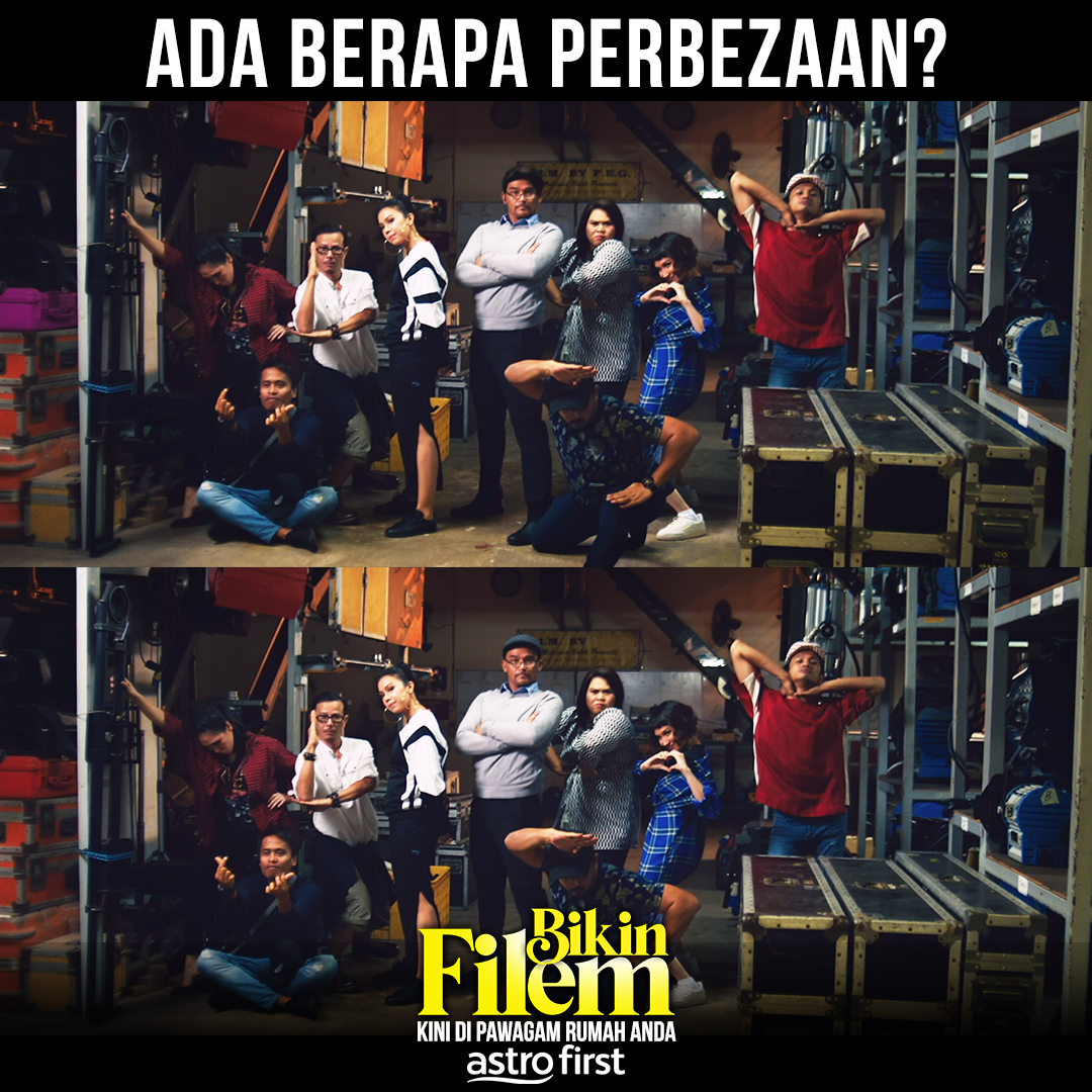 AstroShaw's tweet photo. Kalau korang terer cuba cari ada berapa perbezaan dalam gambar ni. Komen jawapan koarng kat bawah ye..
.
Bikin Filem Kini Di Pawagam Rumah Anda. Untuk melanggan sila ke saluran 480.
.
#BikinFilem
#BikinFilem18
#DiPawagamRumahAnda
#AstroFirst
#BikinFilemMY2020 https://t.co/z4MX6OHJoF