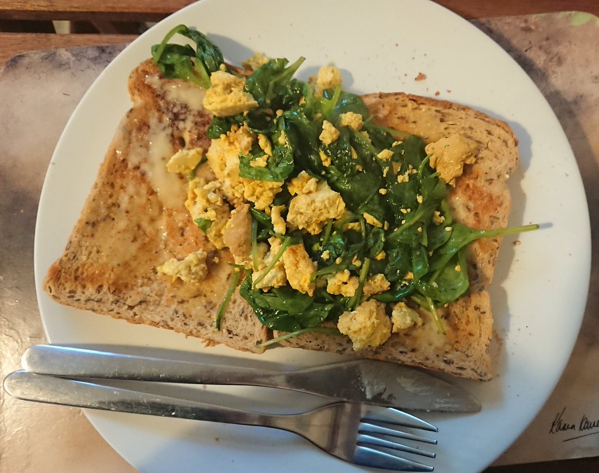 Day 9 #Museum30 'Utensil'
Working from home has meant being able to cook a decent breakfast every morning. Today's was scrambled tofu and Spinach on toast ☺️