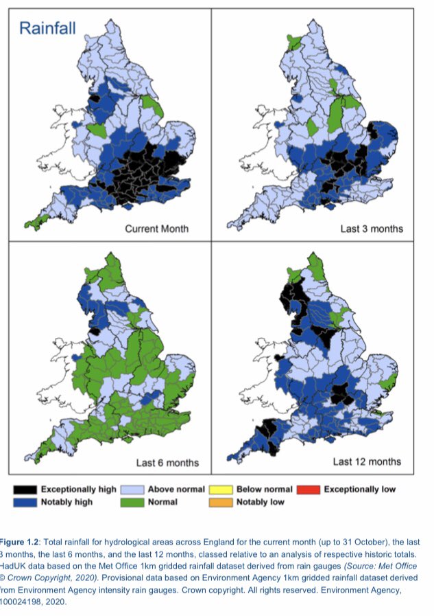JPCurtinClimate's tweet photo. Your year so far in - er - rainfall and soli moisture maps! Demonstrates the importance of the high soil moisture deficits in September in protecting us from widespread flooding from the record breaking October rain #geographyteacher #floodaware https://t.co/xnzqpjcJLX