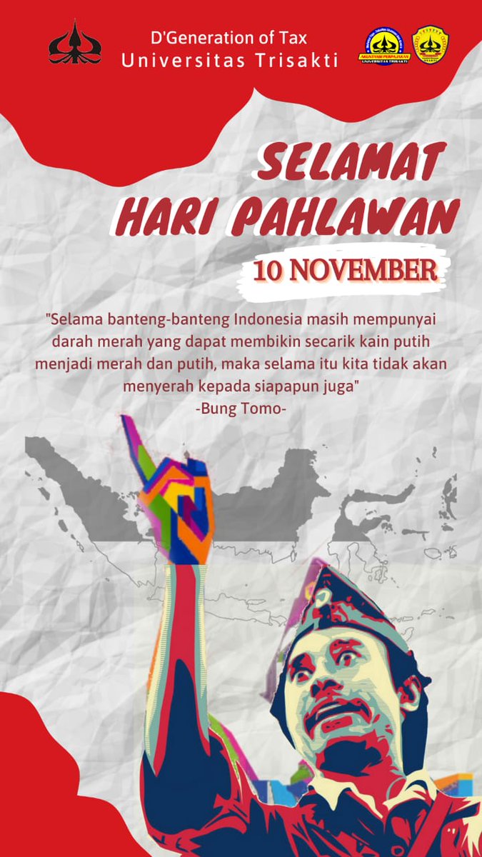 Seperti kata Bung Hatta: pahlawan yang setia itu berkorban, bukan buat dikenal namanya, tetapi semata-mata membela cita-cita.

Terima kasih kepada seluruh pahlawan yang telah berkorban untuk bangsa ini.

Selamat memperingati Hari Pahlawan 10 November 2020
#HariPahlawan2020