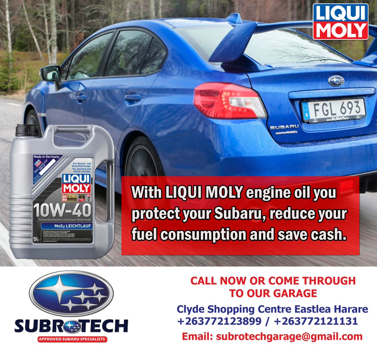 SubrotechZim1's tweet photo. Taking care of your #Subaru is our top priority at #Subrotech... If you need quality service, give us a call +263 772 123 899 / +263772 121 131 or come through to our garage. #subaruimpreza #subarulegacy #subaruforester #subaruoutback #subaruwrxsti #parts https://t.co/OlEYqbpZjk