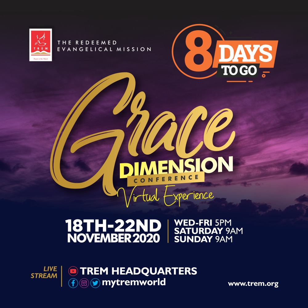 tremhqt's tweet photo. #Countdown9Days — Brace yourself for an extraordinary at Grace Dimension Conference! 

From 18th - 22nd November, 2020 | #TREM #GraceDimension https://t.co/ET3XRJEnvM