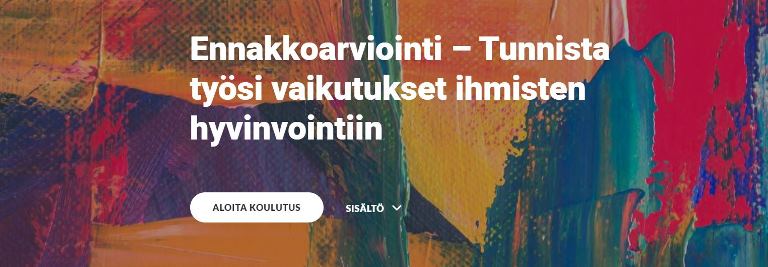Valtionhallinnossa tehtävien päätösten vaikutuksia ihmisten hyvinvointiin voi arvioida ennalta. Torstaina julkaistaan ennakkoarviointi -verkkokoulu <a href="/HAUSfi/">HAUS.fi</a>:n <a href="/eoppivaFi/">eOppiva.fi</a> <a href="/tuulikurkipaa/">Tuuli Kurkipää</a> <a href="/JanBosas/">Jan Bosas</a> Elina Halonen osaavien käsien toimesta. #eOppiva 
#hyte #eriarvoisuus