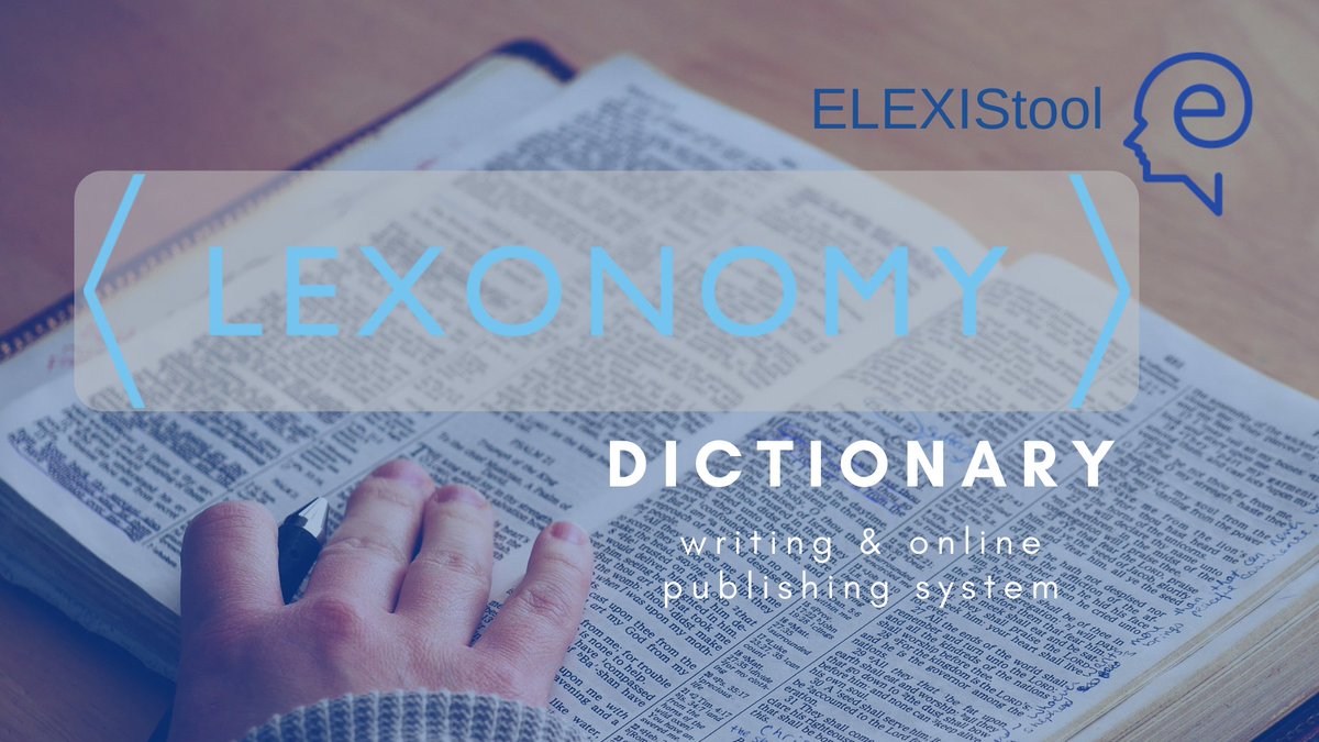 elexis_eu's tweet photo. 🛠️ #ELEXIStool
Create, edit, customize & publish your #dictionary with #Lexonomy, an #openSource cloud-based dictionary-writing & online-dictionary-publishing system:
👉 https://t.co/5MsGmumNKS
Source code available via @github:
👉 https://t.co/k5y68eLeN4 https://t.co/7jAzegBbWy