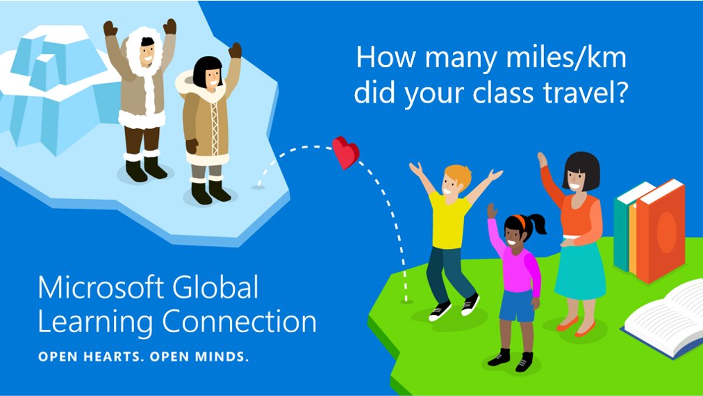 VanessaAnt's tweet photo. It's Global Learning Connection Day today and tomorrow! Whether connecting with a classroom across town or across the ocean or you're having a call with a guest speaker, your students will build #empathy by learning about different experiences and perspectives #MSFTGlobalConnect https://t.co/DowAElJ04I