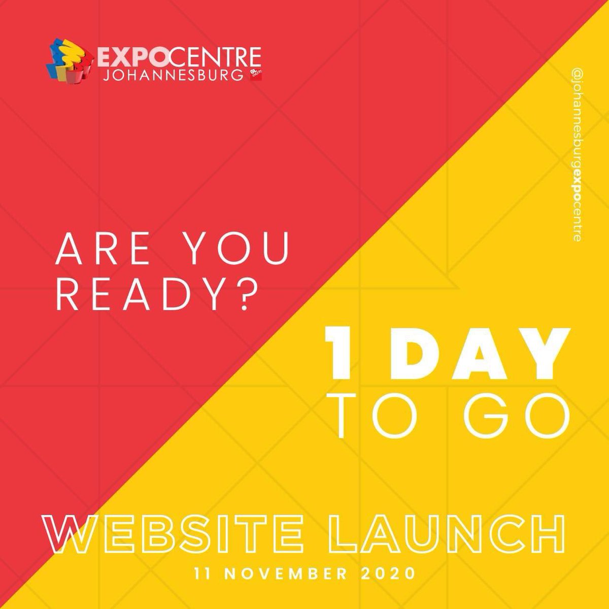 One day to go! We are so excited to be launching our new website.
Stay tuned for tomorrow!
#johannesburgexpocentre #websitelaunch