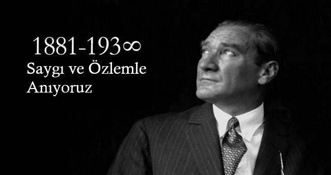 Cumhuriyetimizin kurucusu Mustafa Kemal Atatürk'ü vefatının 82. yıl dönümünde saygı, sevgi ve özlemle anıyoruz

#10Kasım #Atamİzindeyiz