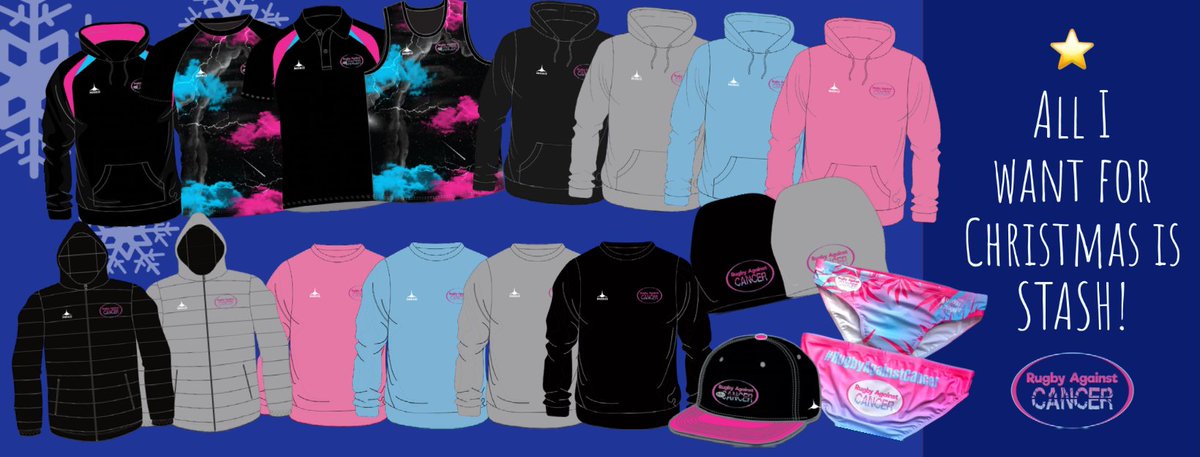 Sweater Weather is here, why not treat yourself or a loved one to a new hoodie, sweatshirt or coat to keep warm? 
Order before MONDAY 16th NOVEMBER to get your Rugby Against Cancer stash before Christmas!! 
Don't delay, order today! forms.gle/zov17NrbEgJCnY…