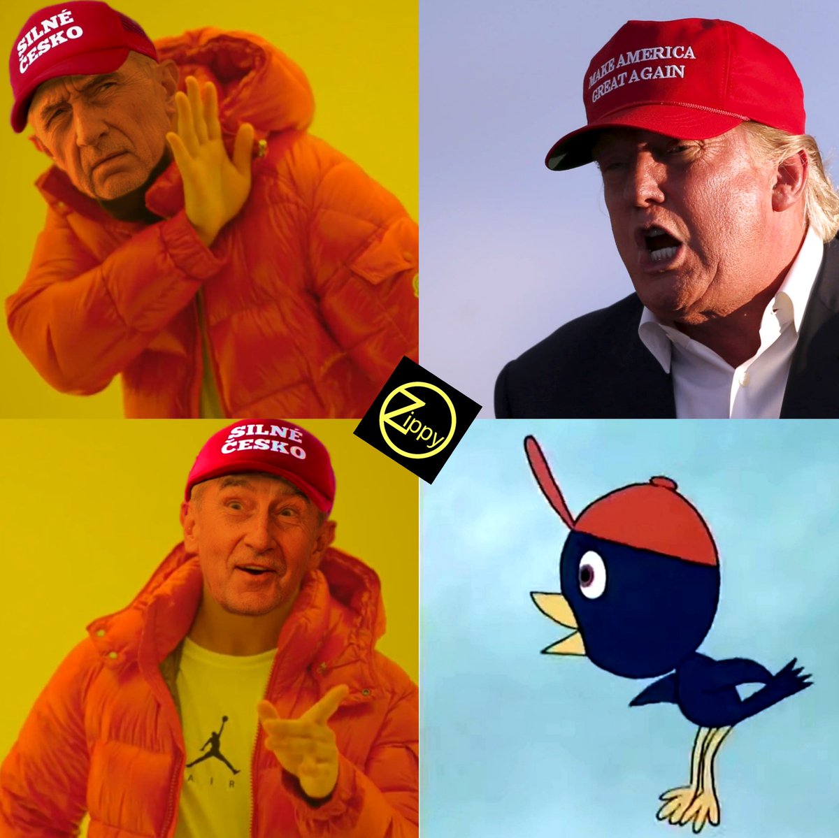 MemesZippy's tweet photo. Jeden za osmnáct a druhý bez dvou za dvacet #babis #andrejbabis #cepice #silnecesko #DonaldTrump @AndrejBabis #Elections2020 #satira #memesdaily https://t.co/iS02LsLYkb
