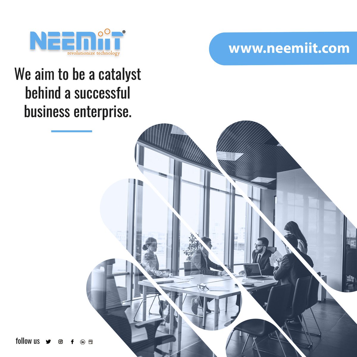 NEEMIIT is the answer for tech, business, and digital challenges. We'll ensure your business runs smoothly.

#stratergy #strategies #strategize #businesspackage #softwaresolutions #thoughts #innovations #dynamic #team #bestresults #bestsupport #bussinesssupport #designproducts