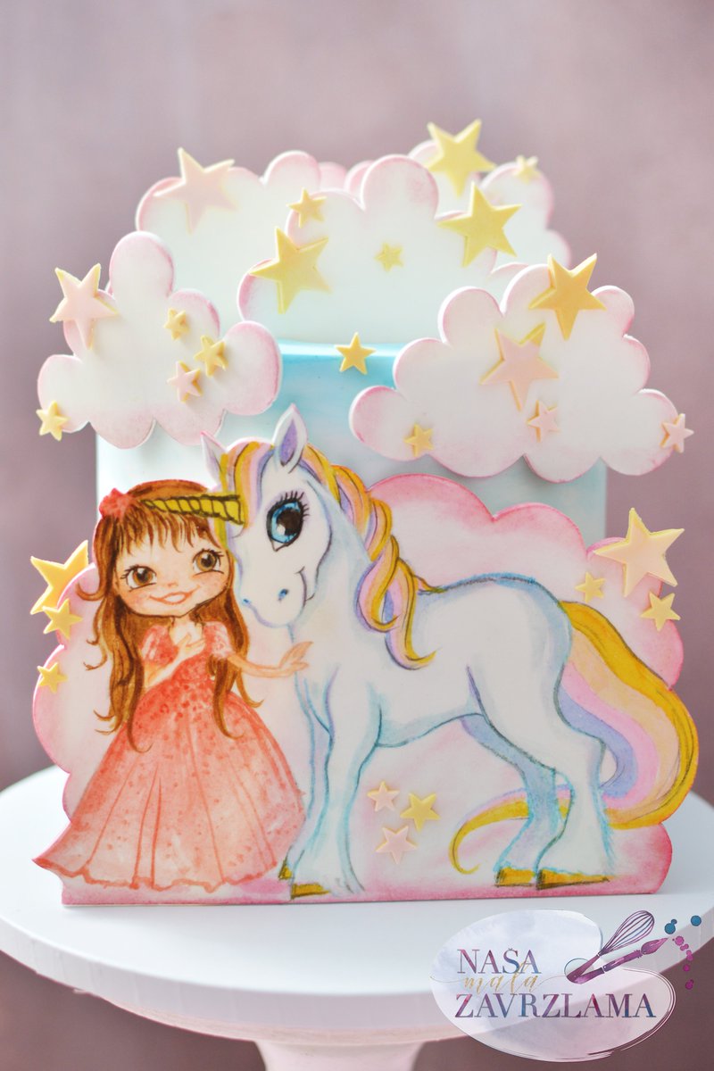 ZZAVRZLAMA's tweet photo. #thegirlandunicorncake #unicorncake #handpaintedcakes #handpaintedcake #cakedecorating #cakephotography #cakestag #birthdaycake #rodjendansketorte #decijetorte #rodjendanskatorta #tortebeograd #nasamalazavrzlama #belgradecakes #ukusno #food #dessert #handmade #yummy #zavrzlama https://t.co/y3xjl5PZoO