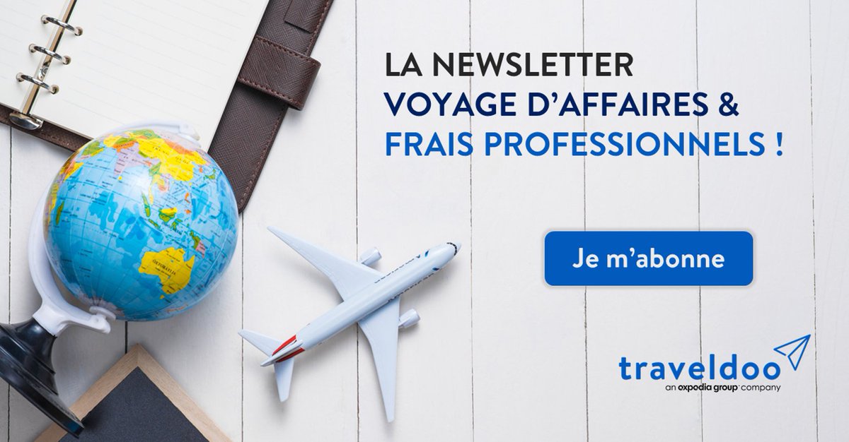 [Newsletter] Traveldoo diffuse tous les mois des articles et témoignages en lien avec l'industrie #VoyagesdAffaires #Notesdefrais à destination des professionnels #Achats #Finance #Travel #IT #Mobilité #Transformationdigitale #Innovation- Abonnez-vous !
ow.ly/rX4D50ykg5u