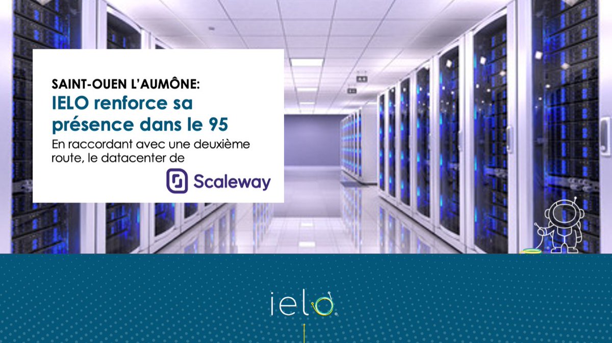ielo_group's tweet photo. IELO accompagne la forte croissance de DC5, le dernier né des datacenters de @Scaleway_fr , par l'ouverture d'une 2ème route optique distincte. 

> En savoir plus: https://t.co/tRsG0VzNIG

#infrastructure #datacenter #réseau https://t.co/hjOrFRaYcI