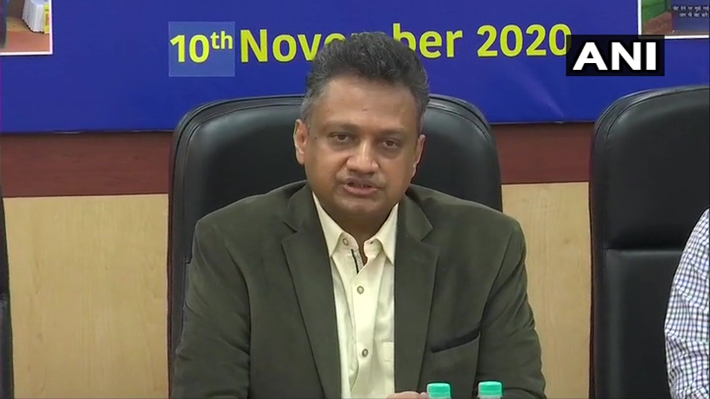 ANI's tweet photo. It has been clarified time &amp; again that EVMs are robust &amp; tamper-proof. Supreme Court upheld integrity of EVMs more than once. EC had also offered EVM challenge in 2017. Integrity of EVMs is without any doubt &amp; merits no further clarification: Dy Election Commissioner Sudeep Jain https://t.co/EqPT1AyyJR