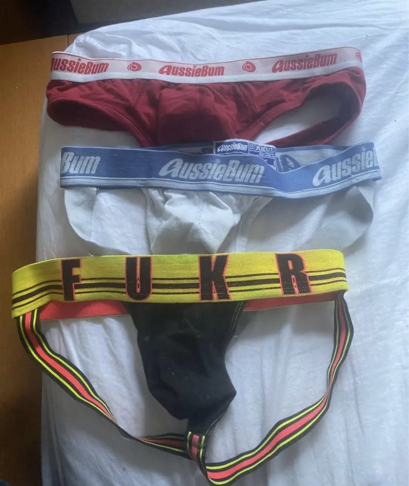 darkminddom's tweet photo. One of my #cashpigs will recurve a gift. Worn, stained, #sweatyjock. Worn for 10days and 8 works. I know one #cashfag who is gagging to get a hold of these. DM me for info #alphaworship #cashmaster #humiliatedfag #payfags #jocksforsale https://t.co/kwazErh2de