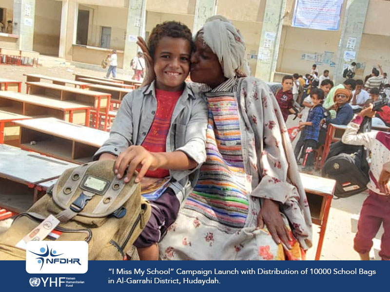 NAHR_24's tweet photo. As part of its efforts to support education,#NFDHR launched, Monday, Nov. 9, the campaign "I Miss My School", including artistic and awareness-raising activities, along with distributing school bags and study seats in Al-Garrahi district in Al-Hudaydah Gov.
Funded by @YHF_Yemen https://t.co/dA0PNJwGyg