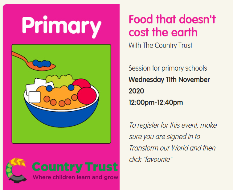 Tomorrow the #YouthClimateSummit2020 is all about Food, Farming & Forests. 
Sign up now to access free online workshops such as 'Food that doesn’t cost the Earth' Wed 11th, 12noon by @CountryTrust   
transform-our-world.org/youth-climate-…
@LandworkersUK @organiclea @UKSustain @LEAF_Education