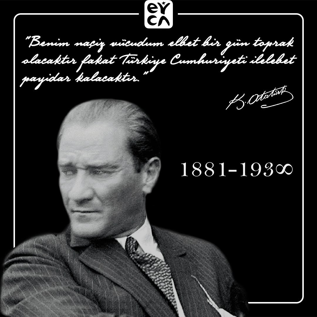Vefatının 82. yılında Cumhuriyetimizin kurucusu Gazi Mustafa Kemal Atatürk'ü saygı, sevgi ve minnetle anıyoruz. #10Kasım
