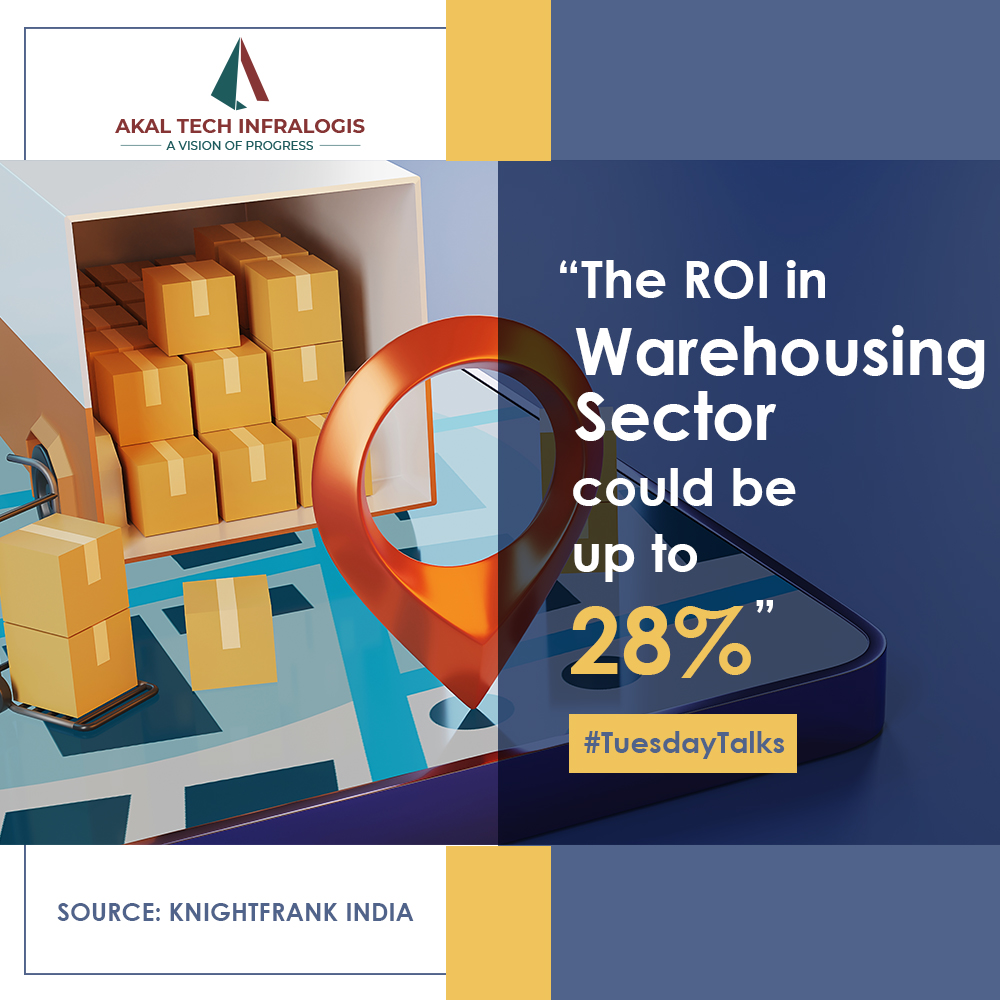Akal_Tech's tweet photo. "The rate of return for a #warehouse development project ranges from 12% - 28%." - @KnightFrank_IN
Big #investors are putting their money and might behind #warehousing sector as India moves towards a seamless nationwide market.
#logistics #supplychain #transportation #realestate https://t.co/ej5gG05ZRi