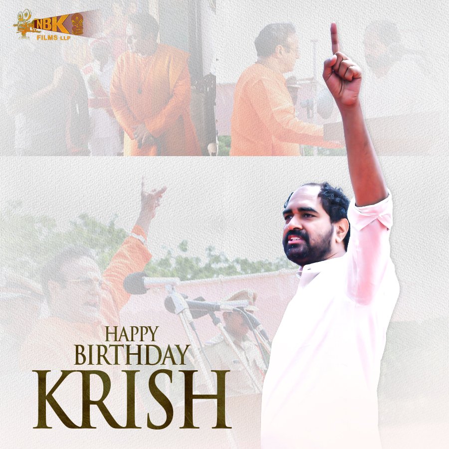 Mokshagna_Offl's tweet photo. Wishing @DirKrish a very Happy Birthday ❤️
May this special day bring you endless joy and tons of precious memories!
@Mokshagna_Offl @NBKFilms_
#NBK #nbkfilms #bb3 #BB3FirstRoar
#Balayya #BalayyaBoyapati3 #Balakrishna https://t.co/fyV0JIUUO6