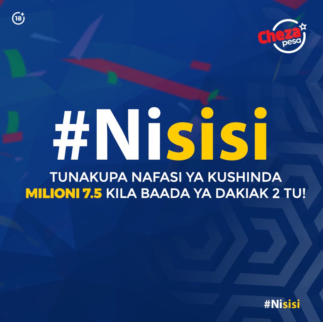 chezapesatz's tweet photo. Ungependa kutimiza lengo gani kabla mwaka haujaisha? #NiSisi ambao kila siku tunatoa Mamilioni kwa ajili yako. Kwa sh 500 tu leo tunakupa nafasi ya kushinda hadi M7.5 ndani ya dk2 tu, cheza sasa.

Kamp No; 551551
Kumb No; Weka No 5
Mf; 45627 SHINDA

#ChezaPesaShindaPesa https://t.co/LQIT4Zur12