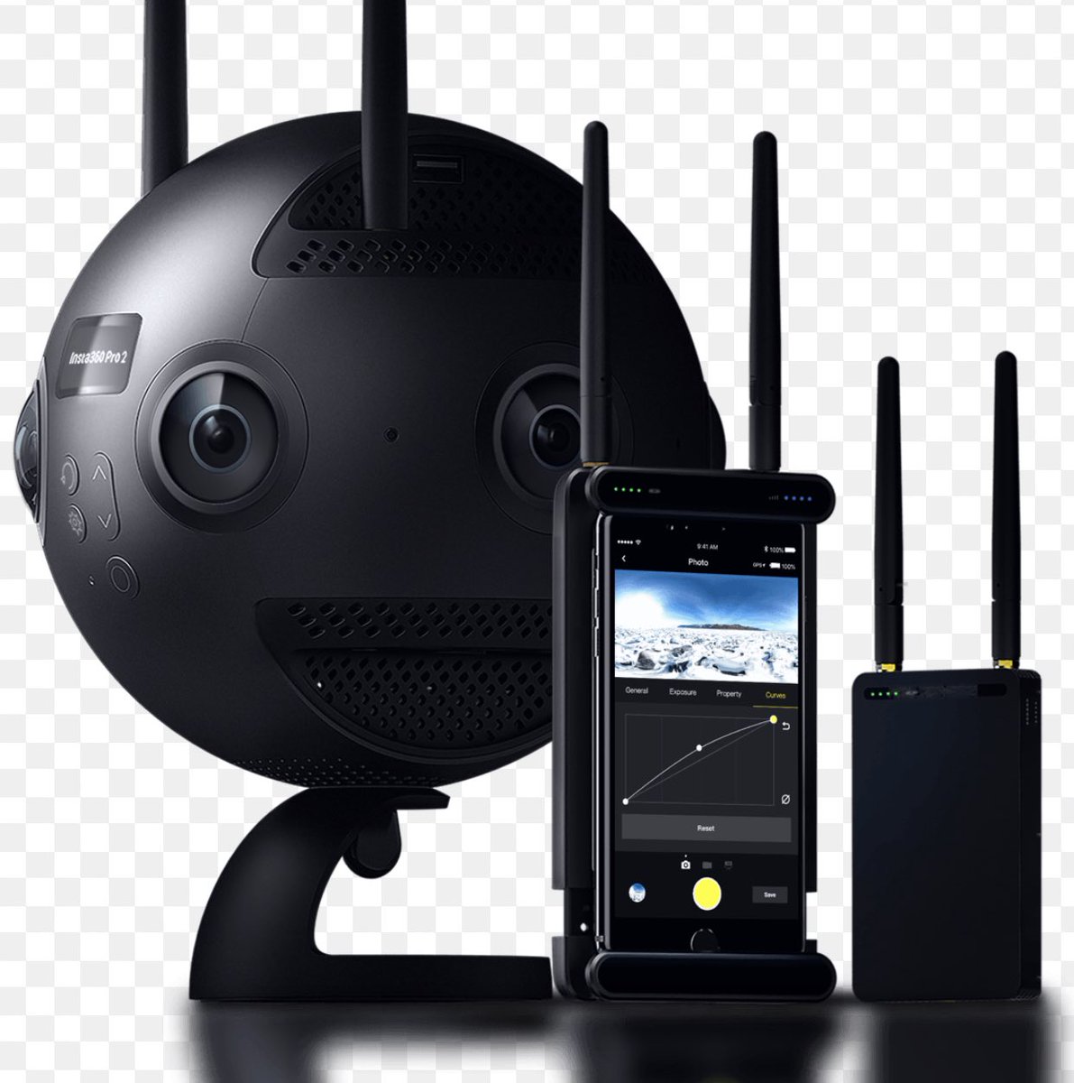 DGlobalvision3's tweet photo. Amongst the toys in our Kit bag, we have the Insta 360 pro 2. this crazy bit of kit can shoot 360 video and images in 8K! We have just finished a brilliant headset experience with my son @DJHarry67363124 which we hope will help tackle anxiety for any child visiting the Dentist👍 https://t.co/7VIlpqQXzu