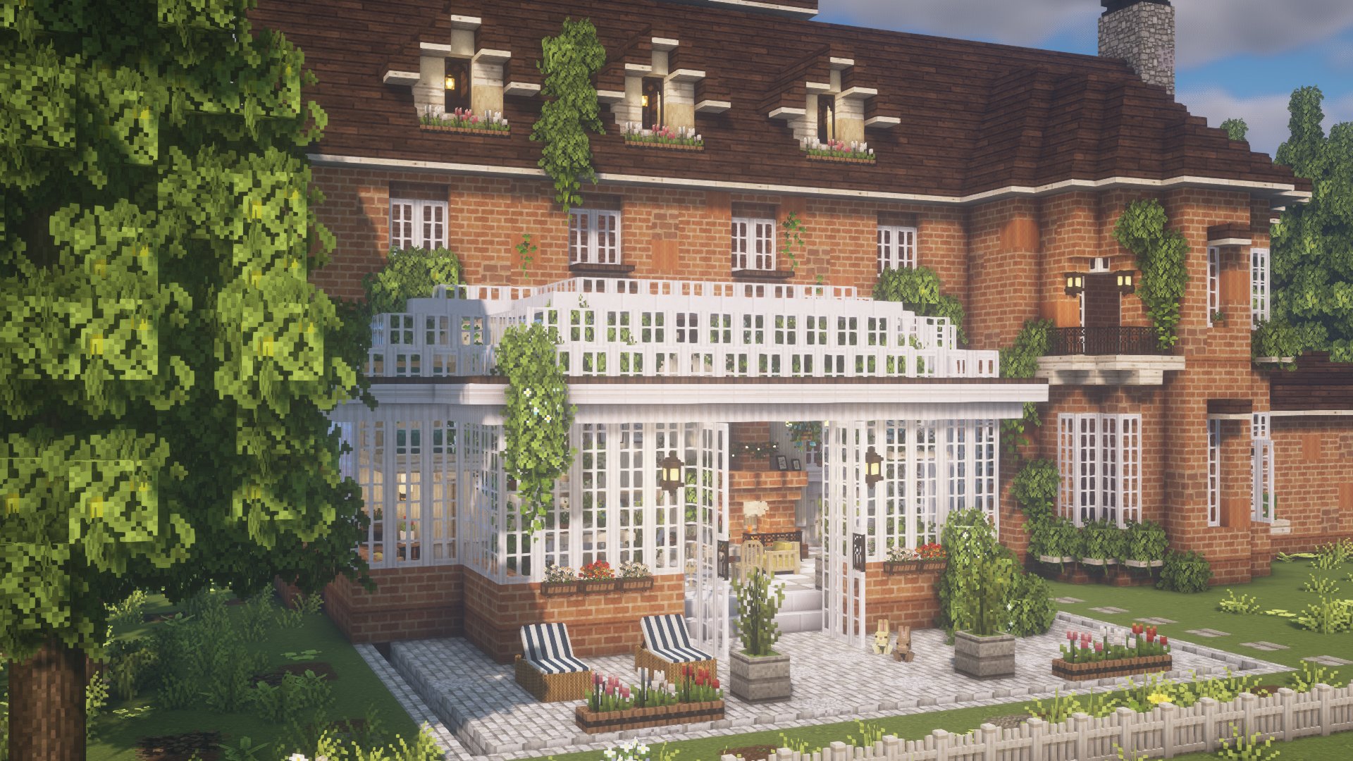 Yumar 朝日の差し込むサンルーム できました 小鳥もいます Minecraft Mizunos16craft T Co Rmdfbvlaip Twitter