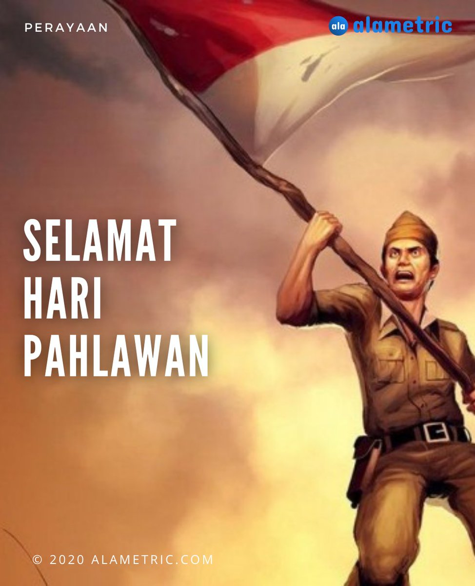Alametriccom's tweet photo. Bangsa yang besar adalah bangsa yang menghormati jasa para pahlawannya - Ir. Soekarno.

#alametriccom #HariPahlawan https://t.co/RjlO52f3N1
