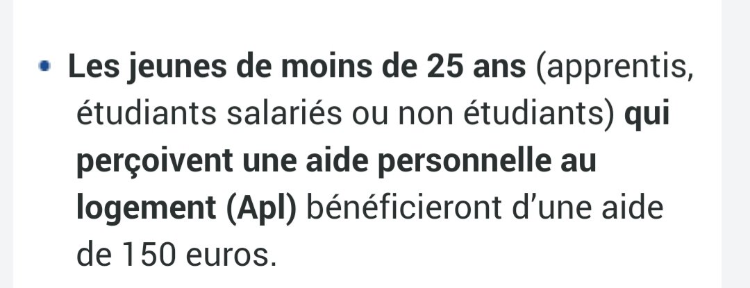 ChloeMnrr's tweet photo. @Coqyri Normalement les apprentis auront l'aide, source site de la caf directement 😊 https://t.co/Gb0EPyjiQX