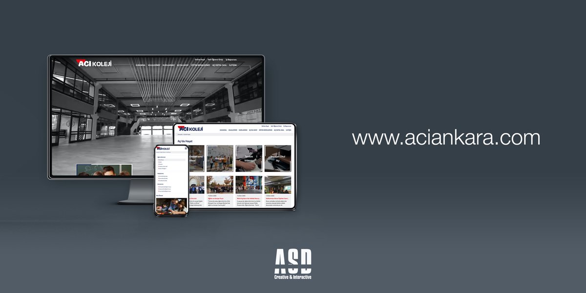 asdcreative's tweet photo. Açı Ankara Koleji'nin web sitesi yayında!
⁣⁣
https://t.co/QQbA5uVdlB
⁣
⁣⁣⁣⁣0850 800 1 ASD hello@asdcreative.com https://t.co/SD4GZcqISF ⁣⁣⁣⁣
⁣⁣⁣
⁣⁣⁣#ASDCreative #Interactive #WebTasarım #Yazılım #Ankara #AçıKoleji #AçıAnkaraKoleji https://t.co/E7BOq4OTca