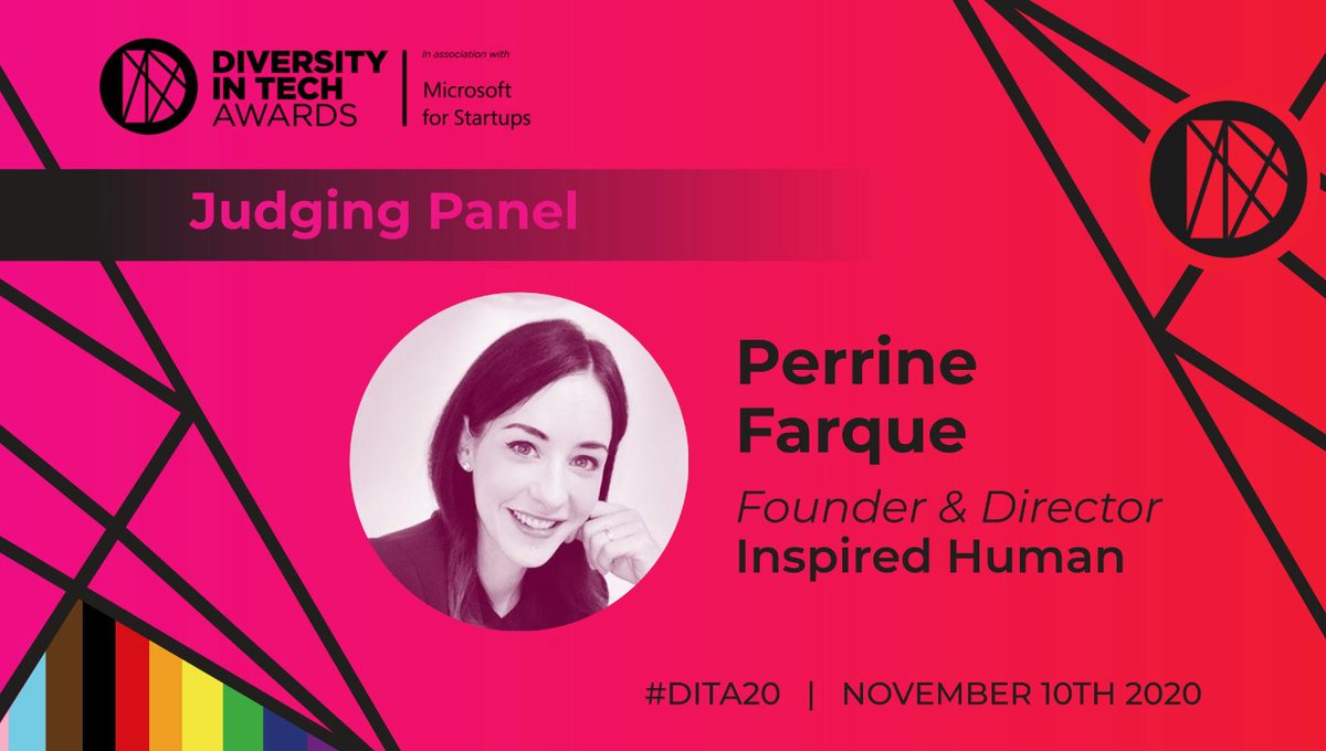 PerrineFarqueUK's tweet photo. SO excited to join tonight’s Diversity in Tech Awards Ceremony as a judge!  Join me https://t.co/Dq7VqoxJS1  Thanks @DITAwards @dave_watters_  @msft4startupsEU @andrew73  #DITA20 #diversityintech #diversity #inclusion #judge #awards #keynotespeaker https://t.co/xxcqo8XkS9