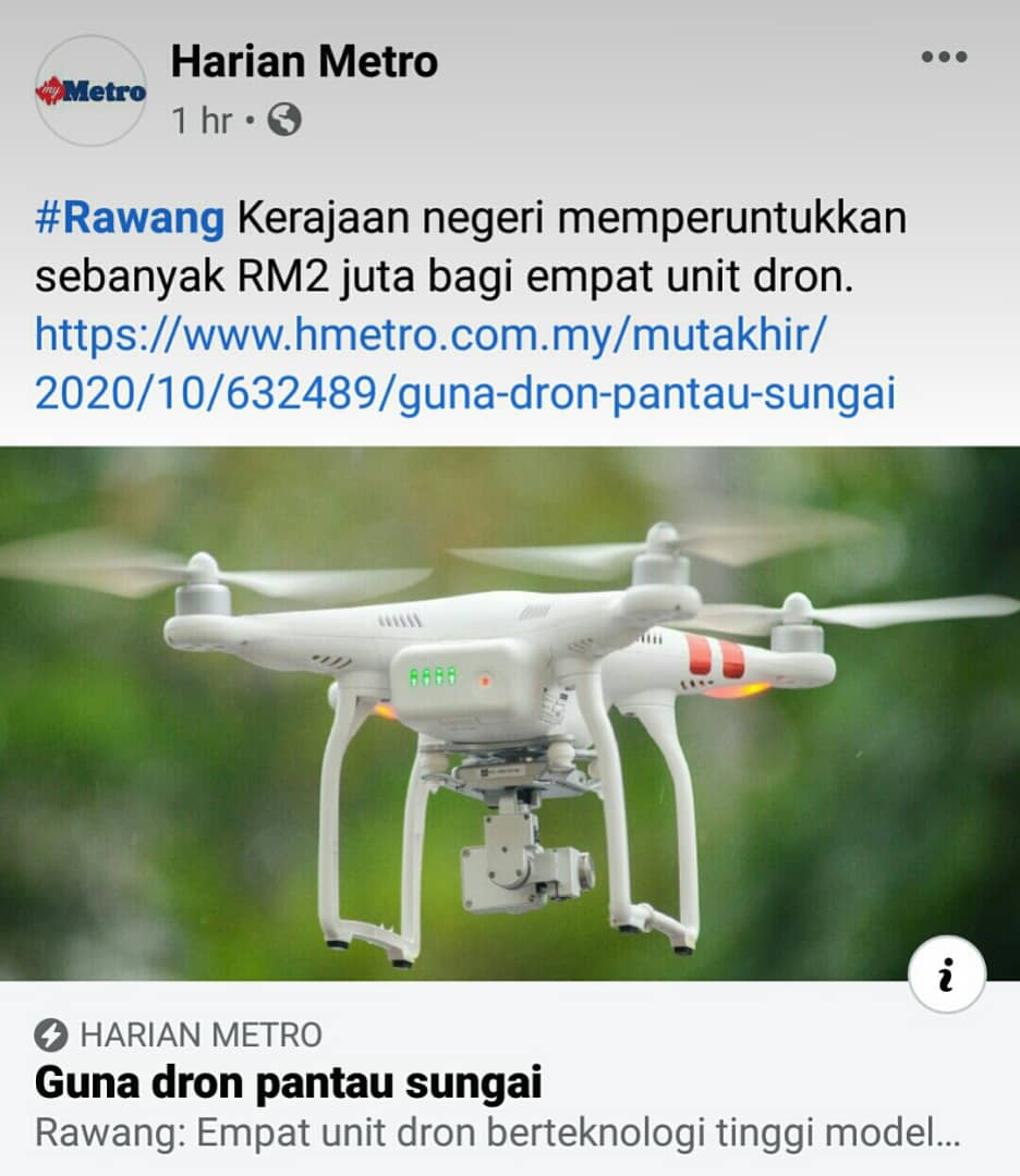 8ajim8's tweet photo. 2 juta Dron ni buat apa @AmirudinShari @air_selangor??? https://t.co/LsCOsEfKWJ