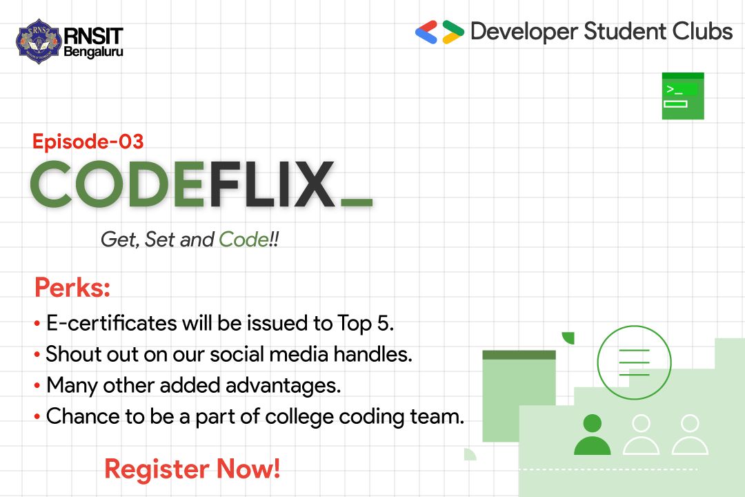 dscrnsit's tweet photo. Checkout the numerous perks!!
#hackerrank #developersstudentclubrnsit #dscrnsit #developerstudentclubrnsit #competitiveprogramming #codingisfun #codingchallenge #codinglife #problemsolvingskills #programminglife https://t.co/em3Q5xfUeP