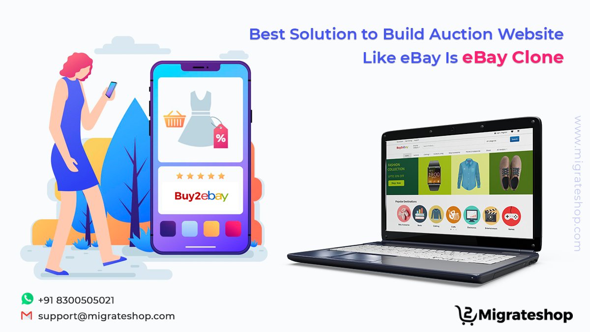 migrateshop's tweet image. Best Solution to Build Auction Website Like eBay Is eBay Clone
More Details: bit.ly/2SXotcj
#eBay #ebayclone #ebayclonescript #auctionscript #ecommerce #B2C #marketplace #Trending #startup #entrepreneur #onlineauctionscript #buy2ebay