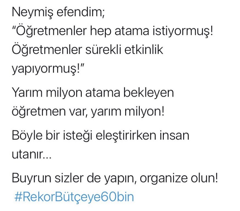 Deli_Muallimee's tweet photo. #RekorBütçeye60bin https://t.co/k16BEtsAzN