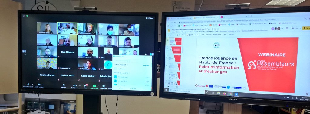 SIILABHDF's tweet photo. #moisdelinnovationpublique au @SIILABHDF @prefet59
Ce matin Webinaire plan de relance #InclusionNumérique @MissionSoNum animé par le Hub #numeriqueInclusif @Assembleurs avec tous les acteurs des @hautsdefrance 👍🚀🚀🚀💡

@_DITP @FutursPublics @cedric_o @ANCTerritoires @Plus2POP https://t.co/31sSHmcwoD