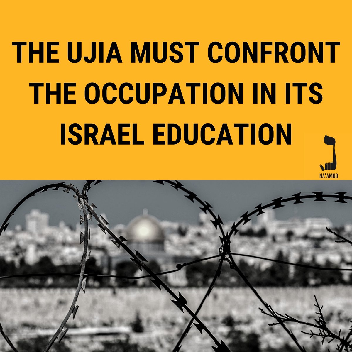 The  @UJIAcharity must confront the reality of occupation in its Israel education.See you tomorrow for more suggestions. #UJIA100