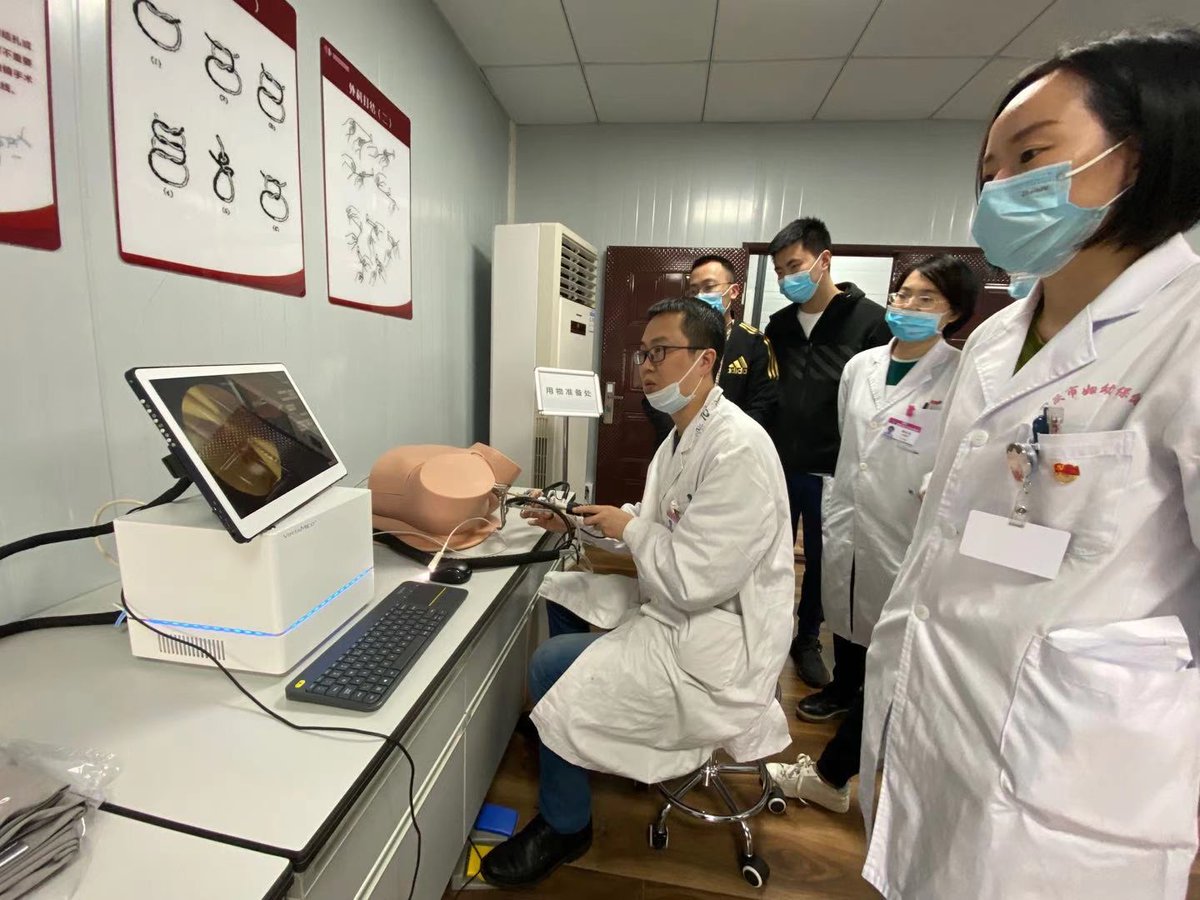 VirtaMed's tweet image. Chongqing Women and Children Hospital started training on their new GynoS™ simulator, and our team in China joined them to ensure everyone gets the best out of their new training tool. Enjoy #simulatortraining!
#VirtaMedEd #medicalsimulation #virtamedteam #virtamedchina