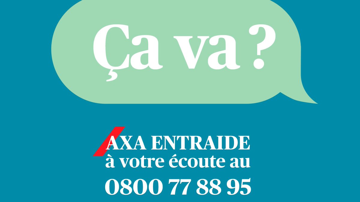 Et vous, comment ça va ? Prendre soin de soi et des autres est essentiel en cette période. Alors, si le #ConfinementActe2 vous affecte ou que vos proches en souffrent, n'hésitez pas à contacter ce numéro ouvert à tous pour un soutien psychologique gratuit. go.axa/entraide